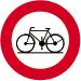 Panneau C11 Accès interdit aux cycles