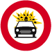 Panneau C24b Interdit transport marchandises inflammables ou explosives