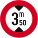 Panneau C29 Hauteur limitée
