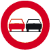 Panneau C35 Interdiction de dépasser