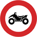 Panneau C6 Interdit quads