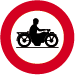 Panneau C7 Interdit motocyclettes