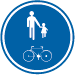 Panneau D10 Voie pour piétons et cyclistes
