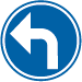 Panneau D1e Direction obligatoire (variante)