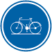 Panneau D7 Piste cyclable obligatoire