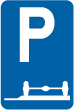 Panneau E9e Stationnement sur accotement ou trottoir