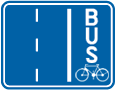 Panneau F17-fiets Site spécial franchissable avec cyclistes (NL)