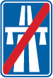 Panneau F7 Fin d'autoroute