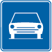 Panneau F9 Route pour automobiles