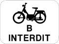 Panneau M7fr Cyclomoteurs B interdits