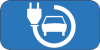 Symbole véhicule électrique voiture