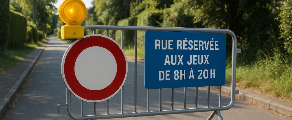 rue réservée aux jeux