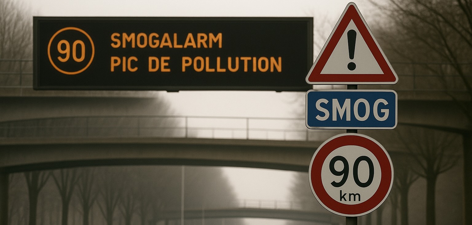 Illustration panneau smog